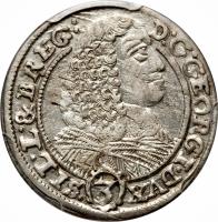 German States coin 3 Kreuzer - Georg III (1659 - 1662) obverse obverse of 3 Kreuzer - Georg III (1659 - 1662) coin with KM# 425 from German States.