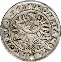 German States coin 3 Kreuzer - Georg III (1659 - 1662) reverse reverse of 3 Kreuzer - Georg III (1659 - 1662) coin with KM# 425 from German States.