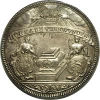 German States coin 1 Thaler - Christian August - Death of Count´s Third Wife, Dorothea Wilhelmina (1754) reverse reverse of 1 Thaler - Christian August - Death of Count´s Third Wife, Dorothea Wilhelmina (1754) coin with KM# 25 from German States.