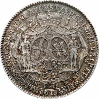 obverse of 1/2 Conventionsthaler - August Philipp - Ascession (1770) coin with KM# 68 from German States.