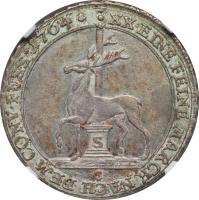 German States coin 2/3 Thaler - Friedrich Botho & Karl Ludwig (1764) reverse reverse of 2/3 Thaler - Friedrich Botho & Karl Ludwig (1764) coin with KM# 275 from German States. Inscription: XX.EINE FEINE MARCK NACH DEM CONV.FUSS.1764*