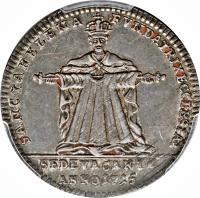 German States coin 1/4 Thaler - Karl Josef - Sede Vacante - Sede Vacante (1715) reverse reverse of 1/4 Thaler - Karl Josef - Sede Vacante - Sede Vacante (1715) coin with KM# 213 from German States.