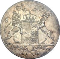 German States coin 1 Conventionsthaler - Friedrich (1812) reverse reverse of 1 Conventionsthaler - Friedrich (1812) coin with KM# 522 from German States.