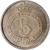 reverse of 5 Cents - Kalākaua (1881) coin with KM# 2 from Hawaii. Inscription: AU MAU KE EA O KA AINA I KA PONO 5