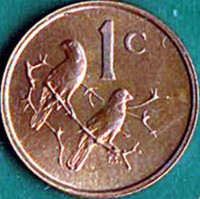 South Africa coin 1 Cent - SOUTH AFRICA (1965 - 1969) reverse reverse of 1 Cent - SOUTH AFRICA (1965 - 1969) coin with KM# 65.1 from South Africa. Inscription: 1c