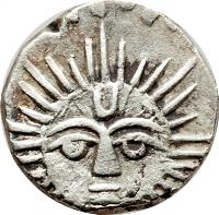 Indian States coin 1/8 Rupee - Shah Alam II / Shivaji Rao (1890 - 1894) reverse reverse of 1/8 Rupee - Shah Alam II / Shivaji Rao (1890 - 1894) coin with KM# 41 from Indian States.