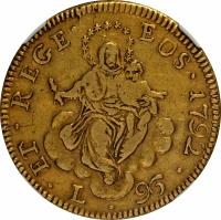 Italian States coin 96 Lire (1792 - 1793) reverse reverse of 96 Lire (1792 - 1793) coin with KM# A251 from Italian States. Inscription: ET · REGE · EOS · 1792 · L. 96