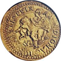 Italian States coin 4 Scudi d´Oro - Francesco I (1631 - 1634) reverse reverse of 4 Scudi d´Oro - Francesco I (1631 - 1634) coin with FR# 778.1 from Italian States. Inscription: AVERTISTI.IR AM.INDIGNACCION