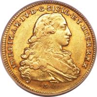 Italian States coin 6 Ducati - Ferdinando IV (1768) obverse obverse of 6 Ducati - Ferdinando IV (1768) coin with KM# 176 from Italian States.