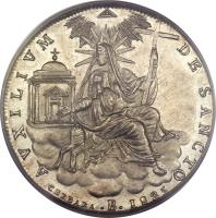 reverse of 1 Scudo - Leo XII (1825 - 1826) coin with KM# 1297 from Italian States.