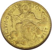 Italian States coin 1 Zecchino - Pius VI (1775 - 1776) reverse reverse of 1 Zecchino - Pius VI (1775 - 1776) coin with KM# 1029 from Italian States.