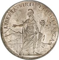 Italian States coin 1/2 Scudo (1798) obverse obverse of 1/2 Scudo (1798) coin with C# 2 from Italian States. Inscription: LIBERTÀ · VIRTÚ · EGUAGLIANZA ·