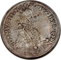 Italian States coin 1 Tallero - Cosimo II (1609 - 1621) obverse obverse of 1 Tallero - Cosimo II (1609 - 1621) coin with KM# 16 from Italian States. Inscription: COSMVS · MED · MAGN · ETR · DVX · IIII 1616