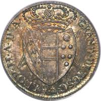 Italian States coin 1/2 Fiorino - Leopold II (1827) obverse obverse of 1/2 Fiorino - Leopold II (1827) coin with C# 71 from Italian States. Inscription: LEOP · II · A · D' A · GRAND · DI TOSC · N ·