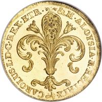 Italian States coin 1 Ruspone - Charles Louis (1803 - 1807) obverse obverse of 1 Ruspone - Charles Louis (1803 - 1807) coin with C# 52 from Italian States.