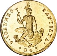 Italian States coin 1 Ruspone - Charles Louis (1803 - 1807) reverse reverse of 1 Ruspone - Charles Louis (1803 - 1807) coin with C# 52 from Italian States.