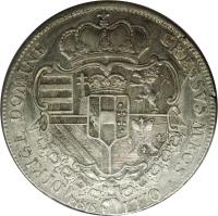 reverse of 1 Francescone - Pietro Leopoldo (1766 - 1771) coin with C# 21b from Italian States. Inscription: DIRIGE DOMINE GRESSVS MEOS