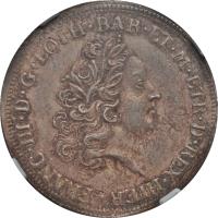 Italian States coin 1 Paolo - Francesco III (1738) obverse obverse of 1 Paolo - Francesco III (1738) coin with C# 4 from Italian States. Inscription: FRANC.III.D.G.LOTH.BAR.ET.M.ETR.D.REX.HIER