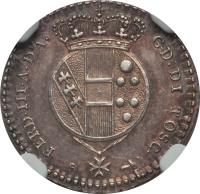 Italian States coin 10 Soldi - Ferdinando III (1821 - 1823) obverse obverse of 10 Soldi - Ferdinando III (1821 - 1823) coin with C# 56 from Italian States. Inscription: FERD.III.A.D'A. G-D.DI TOSC.