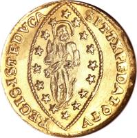 Italian States coin 1 Zecchino - Paolo Renier (1779) reverse reverse of 1 Zecchino - Paolo Renier (1779) coin with KM# 714 from Italian States.