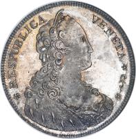 obverse of 1 Tallero - Alvise Mocenigo IV (1768 - 1769) coin with KM# 690 from Italian States.