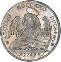 reverse of 1 Tallero - Alvise Mocenigo IV (1768 - 1769) coin with KM# 690 from Italian States.