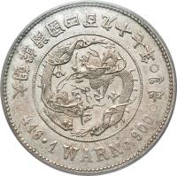 obverse of 1 Warn - Yi Hyong (1888) coin with KM# 1103 from Korea.