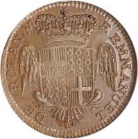 Order of Malta coin 1 Tari - Emmanuel de Rohan (1786) obverse obverse of 1 Tari - Emmanuel de Rohan (1786) coin with KM# 333 from Order of Malta. Inscription: F EMMANUEL DE ROHAN M