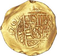 Mexico coin 4 Escudos - Felipe V (1701 - 1720) obverse obverse of 4 Escudos - Felipe V (1701 - 1720) coin with KM# 55 from Mexico.