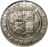obverse of 4 Reales - Carlos I (1542 - 1555) coin with MB# 18 from Mexico.
