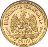 Mexico coin 5 Pesos (1870 - 1905) obverse obverse of 5 Pesos (1870 - 1905) coin with KM# 412 from Mexico.