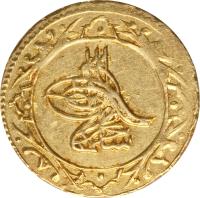 obverse of 1/2 Altin - Selim III (1789 - 1806) coin with KM# 520 from Ottoman Empire.