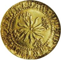 Scotland coin 1/2 Unicorn - James IV (1488 - 1513) reverse reverse of 1/2 Unicorn - James IV (1488 - 1513) coin with SP# 5322 from Scotland.