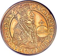 Scotland coin 1 Unit - Charles I (1637 - 1642) obverse obverse of 1 Unit - Charles I (1637 - 1642) coin with SP# 5531 from Scotland. Inscription: CAROLVS · D:G · MG · BRIAN · FRAN · ET · HIB · REX ·