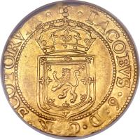 Scotland coin 1 Sword and Sceptre - James VI (1601 - 1604) obverse obverse of 1 Sword and Sceptre - James VI (1601 - 1604) coin with SP# 5460 from Scotland. Inscription: · IACOBVS · 6 · D · G · R · SCOTORVM ·