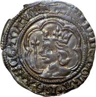 Scotland coin 1/2 Groat - David II (1357 - 1367) obverse obverse of 1/2 Groat - David II (1357 - 1367) coin with SP# 5105 from Scotland. Inscription: DAVID + DЄI + GRA + RЄX + SCOTORVM