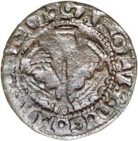 Scotland coin 1 Turner / 2 Pence - Charles I (1625) obverse obverse of 1 Turner / 2 Pence - Charles I (1625) coin with SP# 5596 from Scotland.
