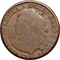 Scotland coin 1 Bawbee - William & Mary (1691 - 1694) obverse obverse of 1 Bawbee - William & Mary (1691 - 1694) coin with SP# 5667 from Scotland.