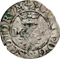 Scotland coin 1 Bawbee - Mary I (1542 - 1558) obverse obverse of 1 Bawbee - Mary I (1542 - 1558) coin with SP# 5433 from Scotland. Inscription: + MARIA D G R SCOTORVM M R