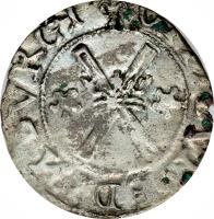 Scotland coin 1 Bawbee - Mary I (1542 - 1558) reverse reverse of 1 Bawbee - Mary I (1542 - 1558) coin with SP# 5433 from Scotland. Inscription: OPPIDVM EDINBVRGI