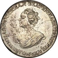 obverse of 1 Rouble - Catherine I (1725) coin with KM# 167 from Russia.