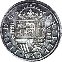 Spain coin 8 Reales - Felipe IV (1621 - 1660) obverse obverse of 8 Reales - Felipe IV (1621 - 1660) coin with KM# 76 from Spain.