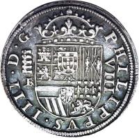 obverse of 8 Reales - Felipe IV (1621 - 1660) coin with KM# 76 from Spain.