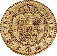 Spain coin 1 Escudo - Carlos III (1784 - 1788) reverse reverse of 1 Escudo - Carlos III (1784 - 1788) coin with KM# 416a from Spain.