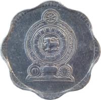 Sri Lanka coin 10 Cents (1978 - 1991) obverse obverse of 10 Cents (1978 - 1991) coin with KM# 140a from Sri Lanka.