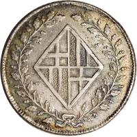 Spain coin 2 1/2 Pesetas - Joseph I (1808 - 1814) obverse obverse of 2 1/2 Pesetas - Joseph I (1808 - 1814) coin with KM# 68 from Spain.