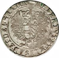 Spanish Netherlands coin 1 Escalin - Alberto & Isabella (1612 - 1621) obverse obverse of 1 Escalin - Alberto & Isabella (1612 - 1621) coin with KM# 47 from Spanish Netherlands.