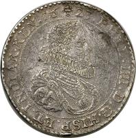 Spanish Netherlands coin 2 Ducaton - Felipe IV (1623 - 1636) obverse obverse of 2 Ducaton - Felipe IV (1623 - 1636) coin with KM# 57 from Spanish Netherlands.