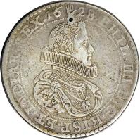Spanish Netherlands coin 3 Ducaton - Felipe IV (1623 - 1636) obverse obverse of 3 Ducaton - Felipe IV (1623 - 1636) coin with KM# 58 from Spanish Netherlands.