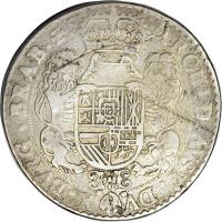 Spanish Netherlands coin 3 Ducaton - Felipe IV (1623 - 1636) reverse reverse of 3 Ducaton - Felipe IV (1623 - 1636) coin with KM# 58 from Spanish Netherlands.